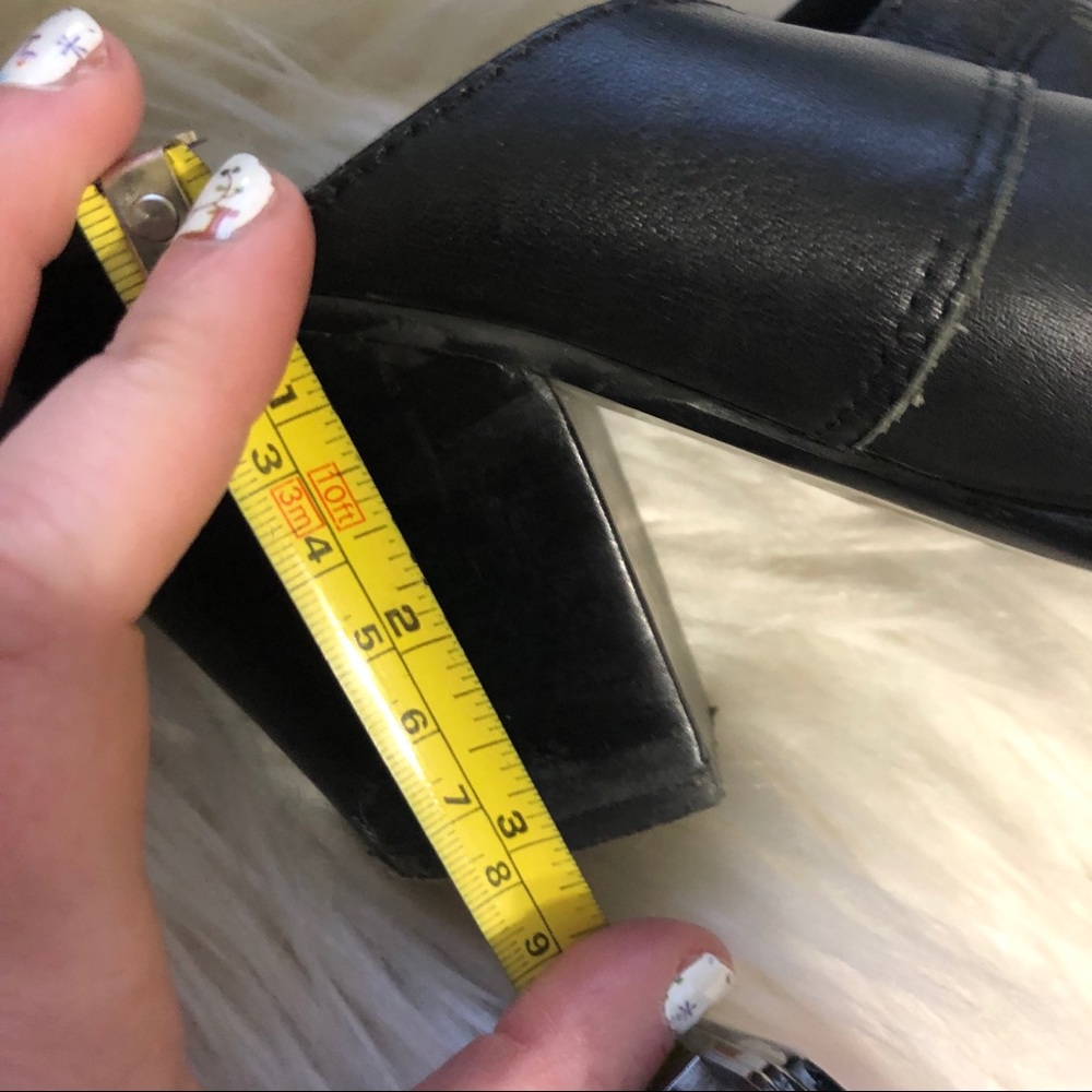 Nine West vintage leather cowboy western mules - Picture 7 of 7